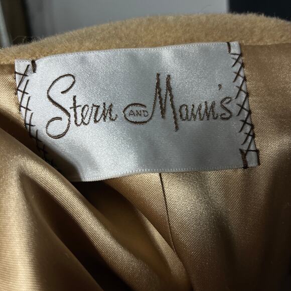 VTG Stern & Mann's Coat Camel Hair Full Length Winter Lined Old Money Winter M - Picture 7 of 10
